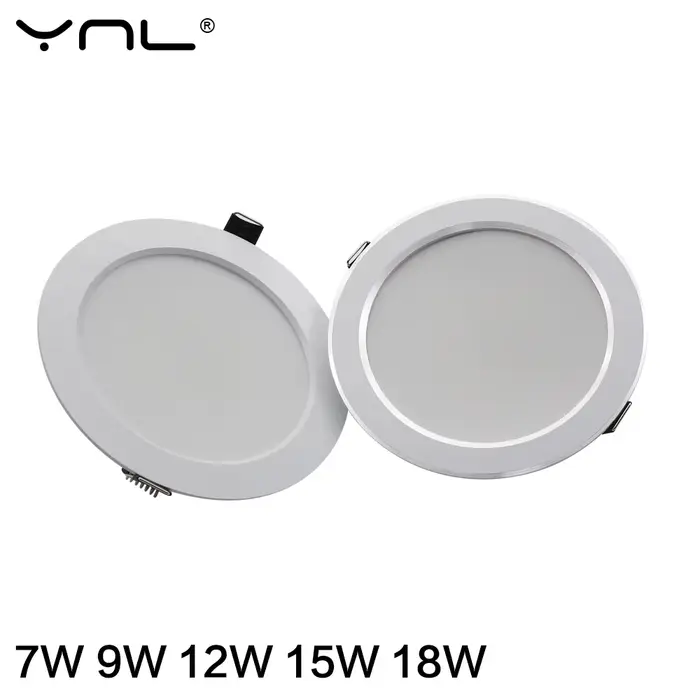 7W 9W 12W 15W 18W Spot LED Downlight AC 220V 240V étanche blanc chaud blanc froid cuisine ronde lamp