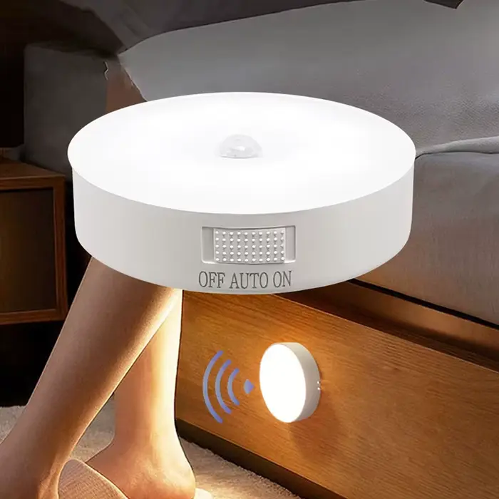 Capteur de mouvement lumière USB Rechargeable veilleuse lampe à LED pour cuisine chambre escaliers couloir armoire