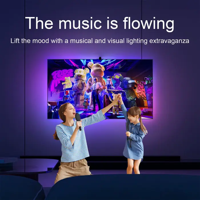 Rétroéclairage TV par Immersion avec caméra