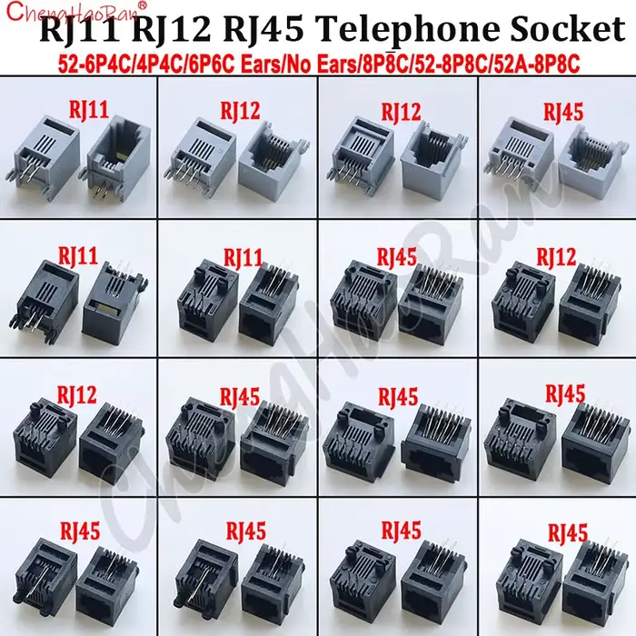 Connecteur de prise téléphonique RJ45 RJ12 RJ11