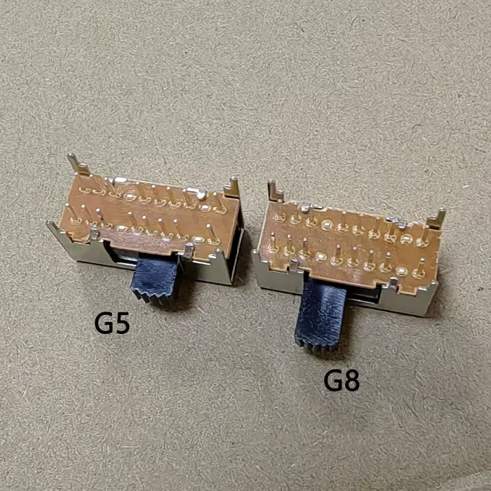 1 pièces 16 broches 3 positions 4P3T panneau PCB montage interrupteur coulissant horizontal SK-43D03 hauteur de poignée 5mm commutateur amplificateur Audio
