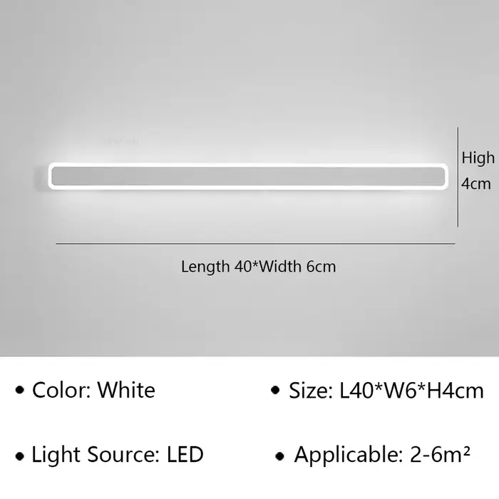 Applique murale LED moderne pour couloir, applique multi-langue pour entrée, chambre à coucher, coul