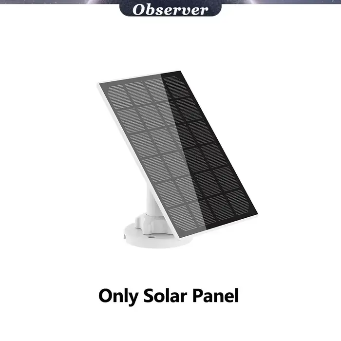 Caméras WIFI à panneau solaire,Caméra de surveillance extérieure sans fil,Vision nocturne IR,Batteri