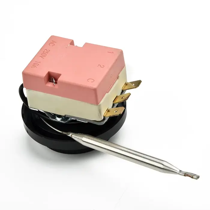 Thermostat de ventilateur électrique acier et plastique plage de température 0℃ à 120℃ pour moteur automobile occasions spéciales