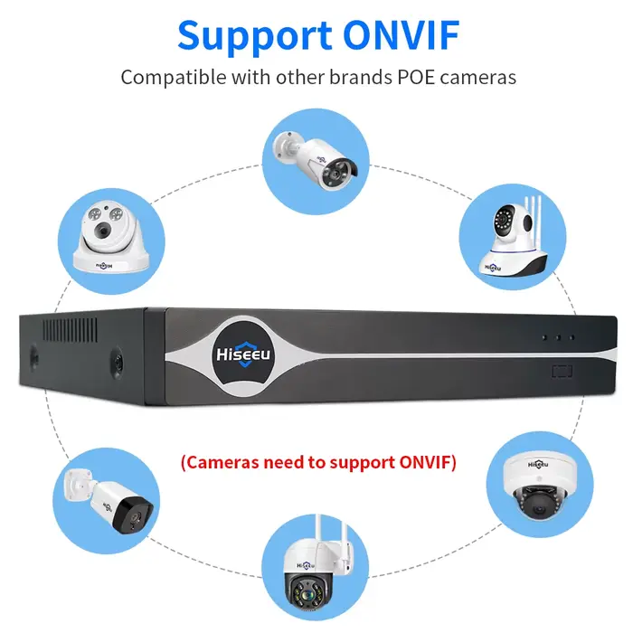Hiseeu-Enregistreur vidéo de surveillance de sécurité