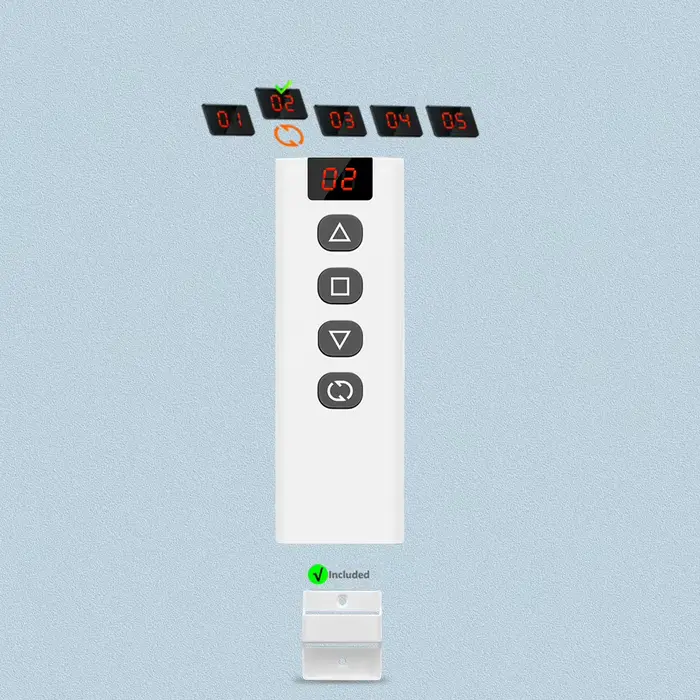 Module de commande de rideaux et stores Tuya WiFi RF avec télécommande pour moteur électrique, compa