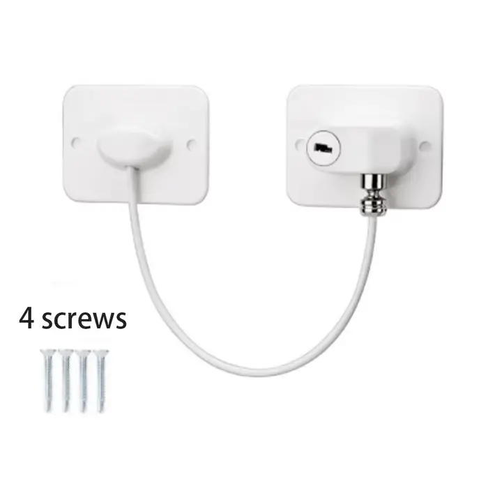 Serrure de Fenêtre Facile à Installer, Sécurité Enfant, Câble de Protection, Restricteur de Porte, L