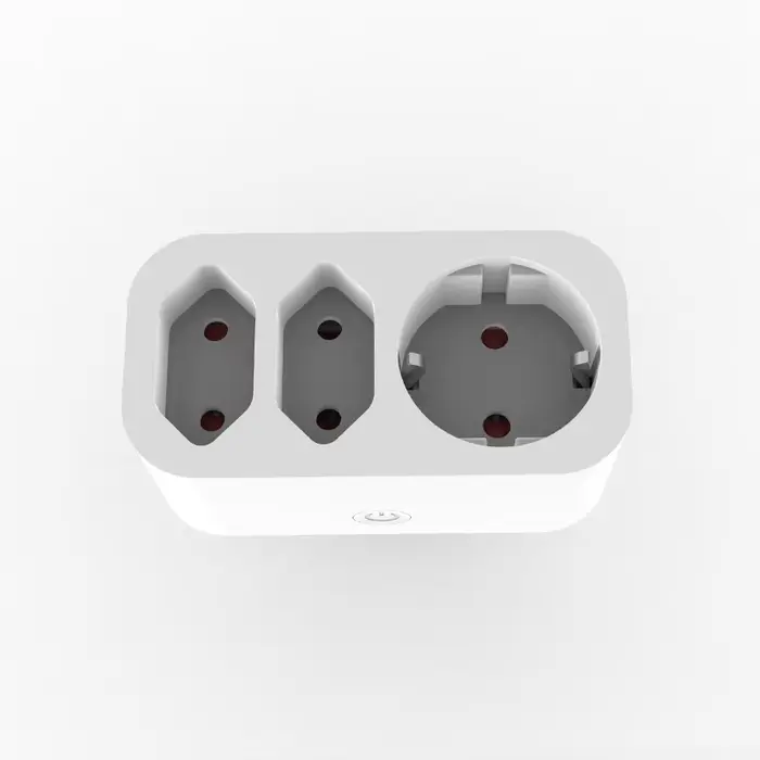 Prise WiFi intelligente, charge rapide 20W, commande vocale/application à distance/moniteur d'énergi