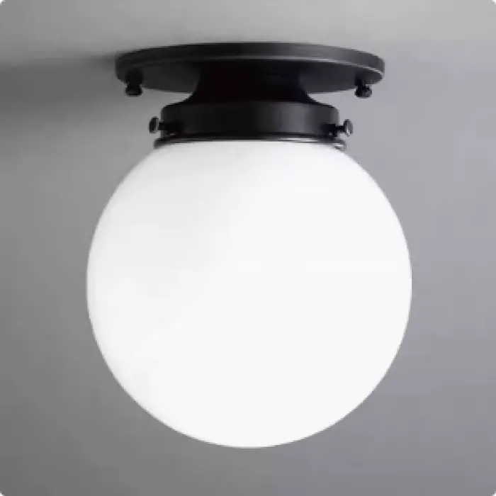 Plafonnier Bar chambre couloir lampe décorative Simple boule de verre entrée allée vestiaire plafonn