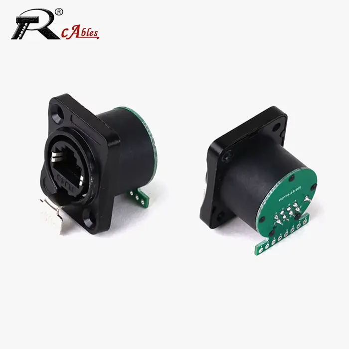 Connecteur réseau RJ45 8P8C, prise femelle avec carte PCB, adaptateur d'extension de réseau Ethernet