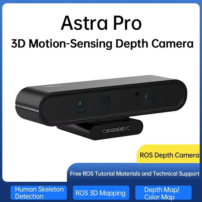ORBBEC Astra Pro caméra de profondeur 3D portée 0.6-8M pour le développement de drones robotiques AI