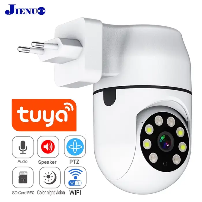Caméra de surveillance HD PTZ IP WiFi Cloud Cloud HD, dispositif de sécurité domestique sans fil, av