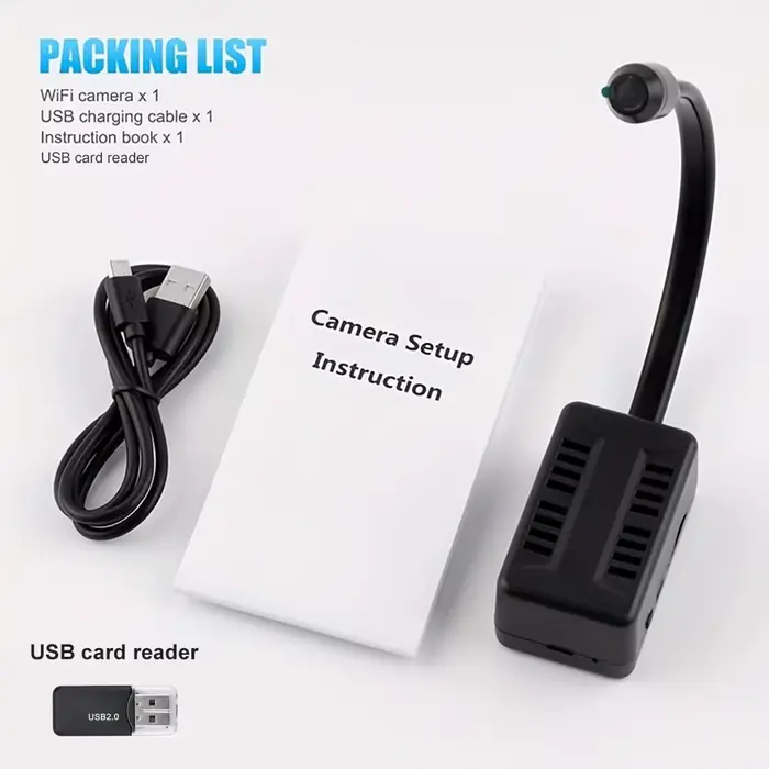 Mini caméra WiFi 1080P HD, Surveillance à distance sans fil, maison intelligente, détection de mouve