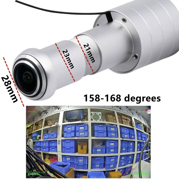 ICN2-Caméra IP WiFi 1080p, grand angle, réseau de vidéosurveillance, mini judas, P2P, carte TF