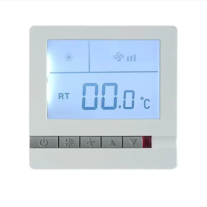 Thermostat numérique de commutateur de panneau de climatisation, fonction de refroidissement, chauff