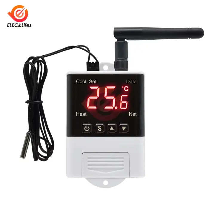DTC1201 AC 110 V 220 V Thermostat numérique capteur NTC affichage LCD WiFi régulateur de température