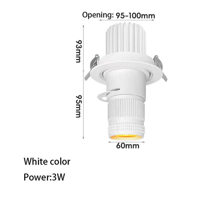 Projecteurs LED encastrés à angle réglable, éclairage d'ambiance, lampe de plafond, barre de scène, 