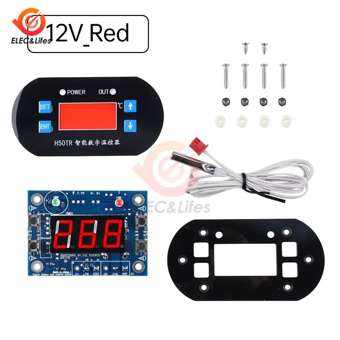 DC 12V 24V h50tr thermostat numérique haute température - 40 à 300 degrés Contrôleur de température 