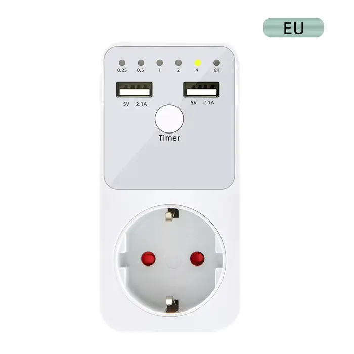 Prise de compte à rebours Programmable, prise électrique intelligente 6HR pour interrupteur d'interf