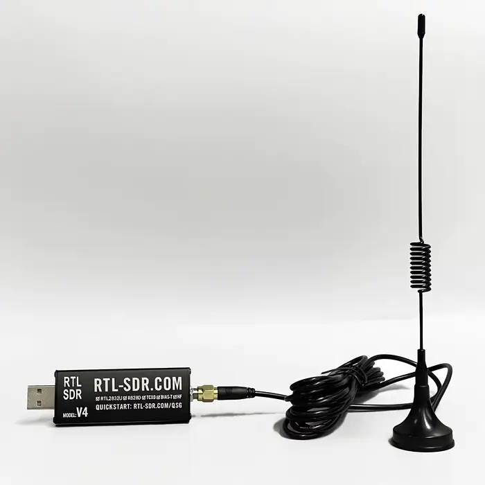 Récepteur radio logiciel RTL-SDR Blog V4 RTL SDR V4 R828D RTL2832U 1PPM TCXO SMA RTLSDR avec antenne