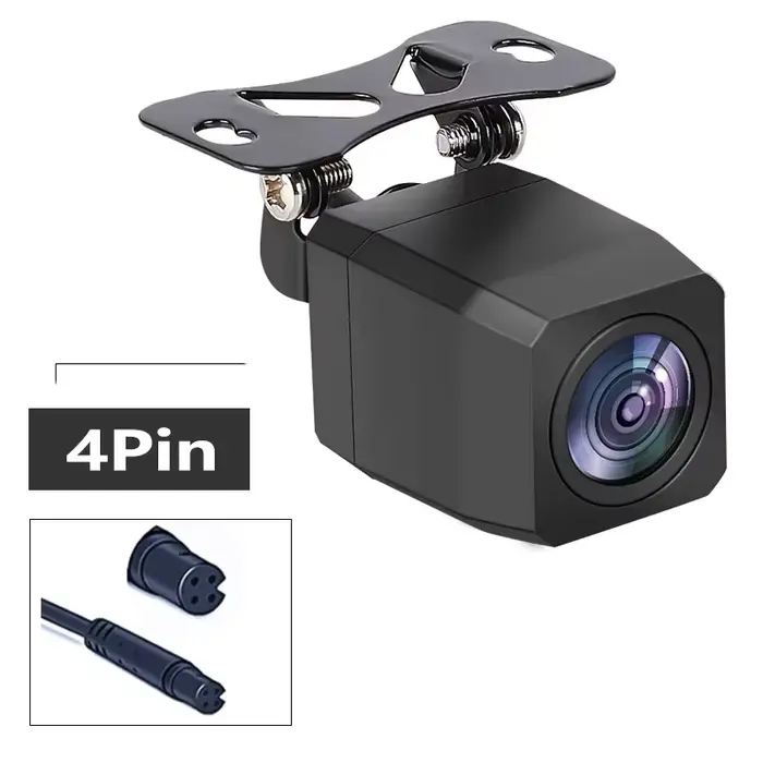 Caméra de recul HD couleur 1080P 4 broches avec vision nocturne étanche et anti-choc