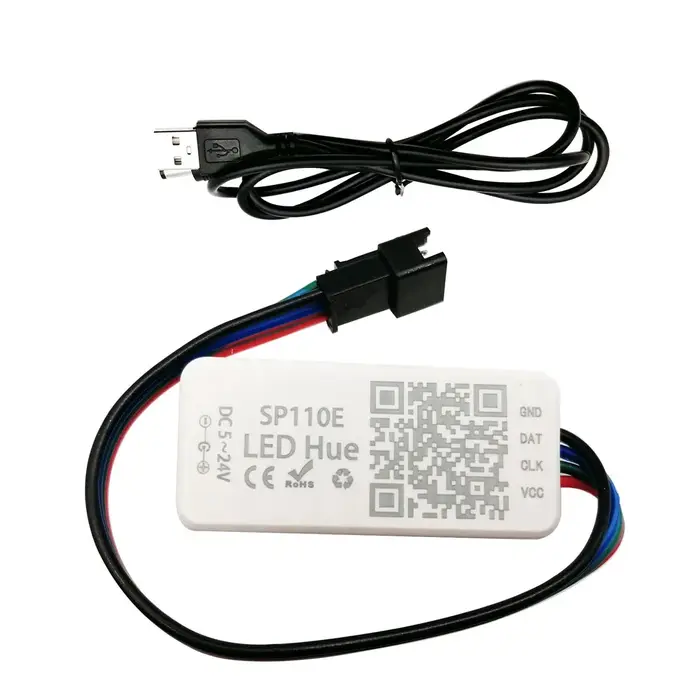 WS2812B Led 8/16/24/35/45Led Pixel SP110E Kit de contrôleur Gyverlamp RGB anneau adressable individu