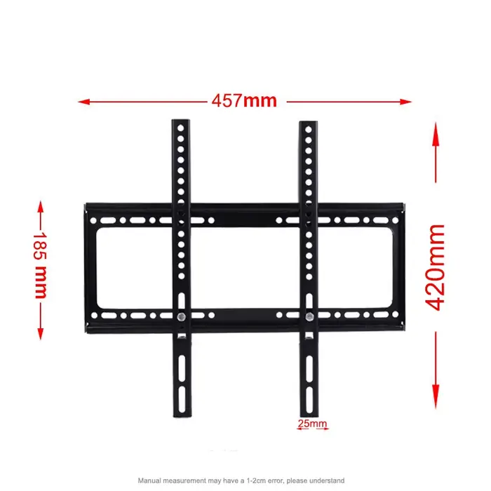 Support de montage mural pour TV 26-63 pouces, support universel pour moniteur, réglable, profil bas