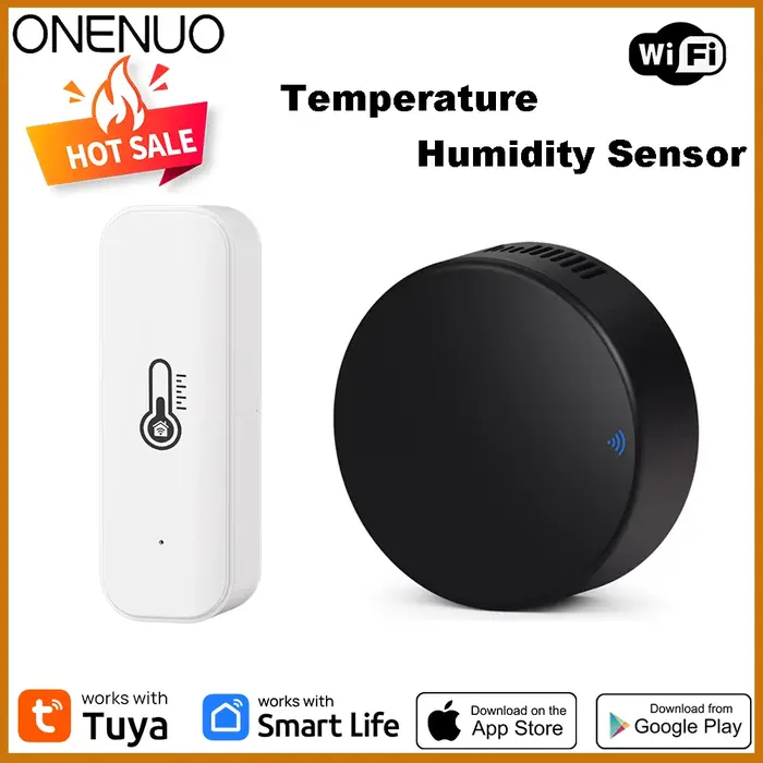 Tuya WIFI capteur de température et d'humidité hygromètre thermomètre intelligent intérieur Support Alexa Google Assistant