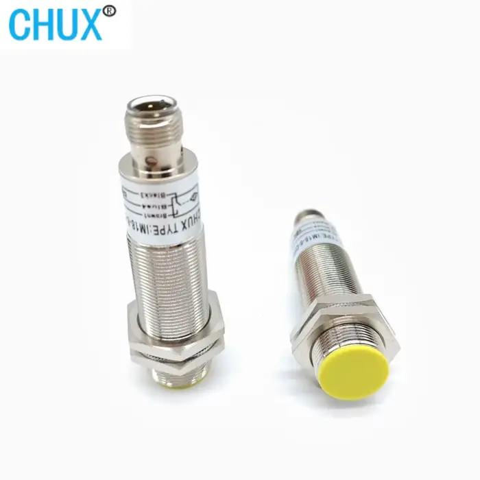Capteur de Proximité Inductif CHUX M18, Distance 5mm, NO/NC/NO+NC, Demi-Ensembles Sans Câble avec Co