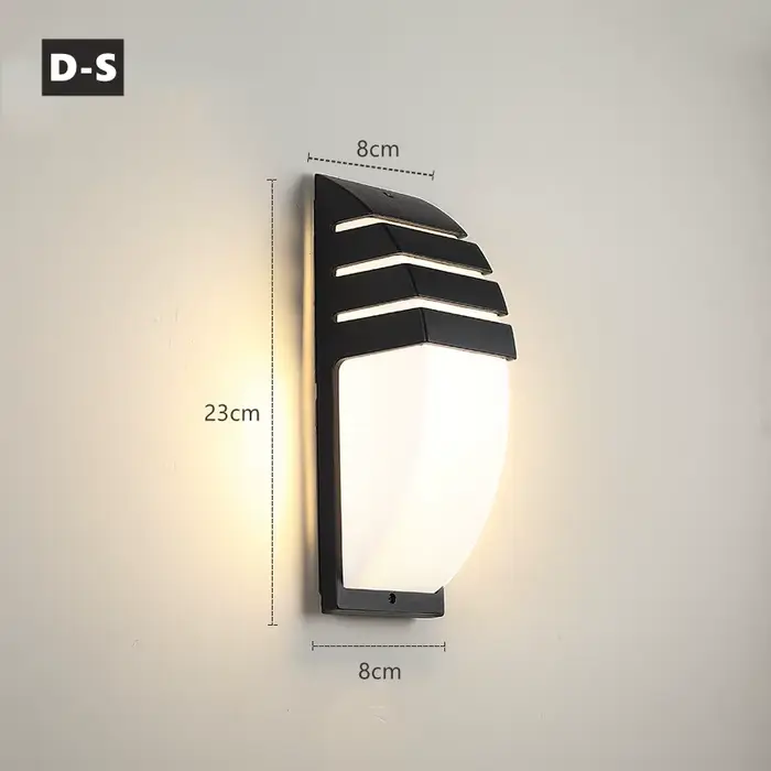 Applique murale LED en aluminium étanche conforme à la norme IP65, luminaire décoratif d'extérieur, 
