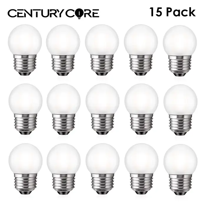 Edison G40 Led E27 ampoule 220V E26 1.5W blanc chaud verre dépoli Globe remplaçable pendentif lustre