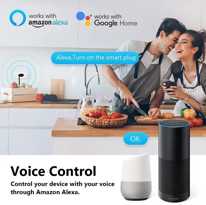 Prise intelligente Wi-Fi standard brésilienne 16A/20A compatible Tuya contrôle à distance application surveillance consommation électricité occasions spéciales智能家居插头智能Wi-Fi巴西标准16A/20A兼容Tuya远程控制应用程序监控电力消耗特殊场合