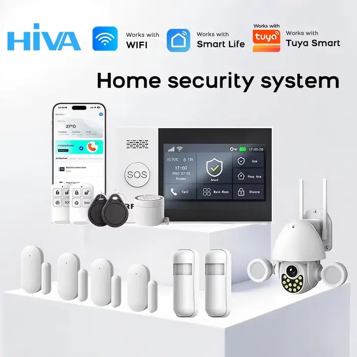 Alarme GSM WiFi compatible avec l'application Tuya Smart Life