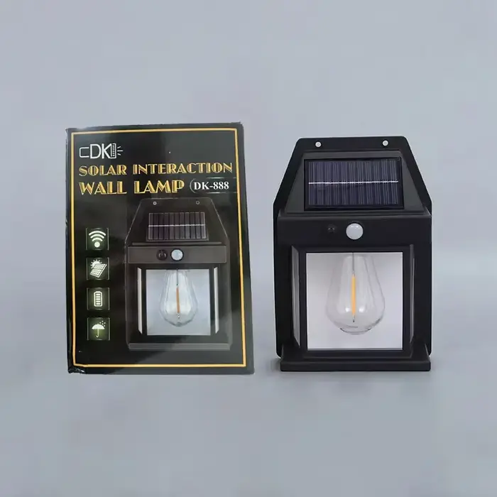 Puissante lampe murale solaire lumineuse capteur de mouvement LED lumière solaire 3 Modes d'éclairag