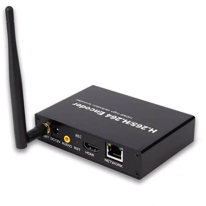 Encodeur vidéo HD sans fil WiFi H265 H264 HEVC IPTV CATV HDMI vers IP RTMP SRT UDP HLS RTSP Diffusio