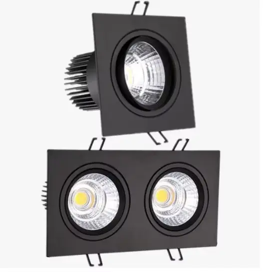 Spot lumineux encastrable avec technologie COB Led, éclairage à intensité réglable, Spot lumineux de