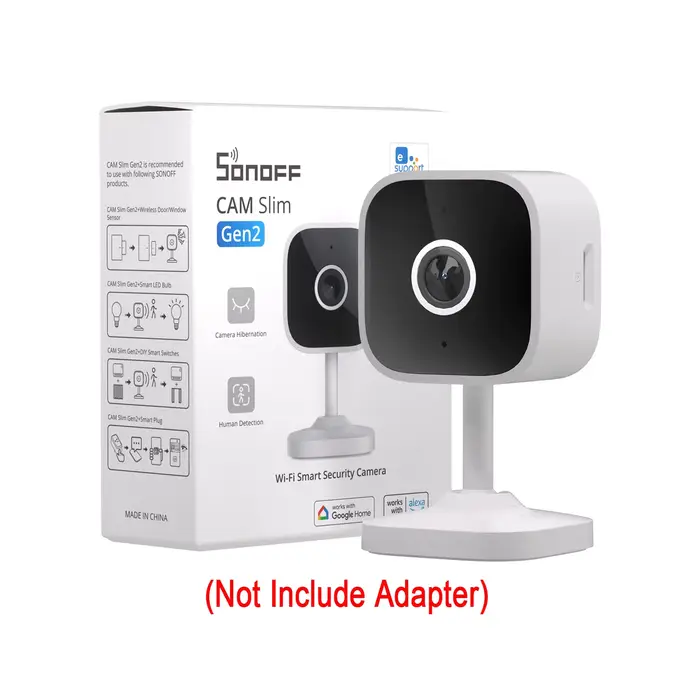 SONOFF CAM Slim Gen2 WiFi caméra de sécurité à domicile intelligente 1080P HD détection de mouvement