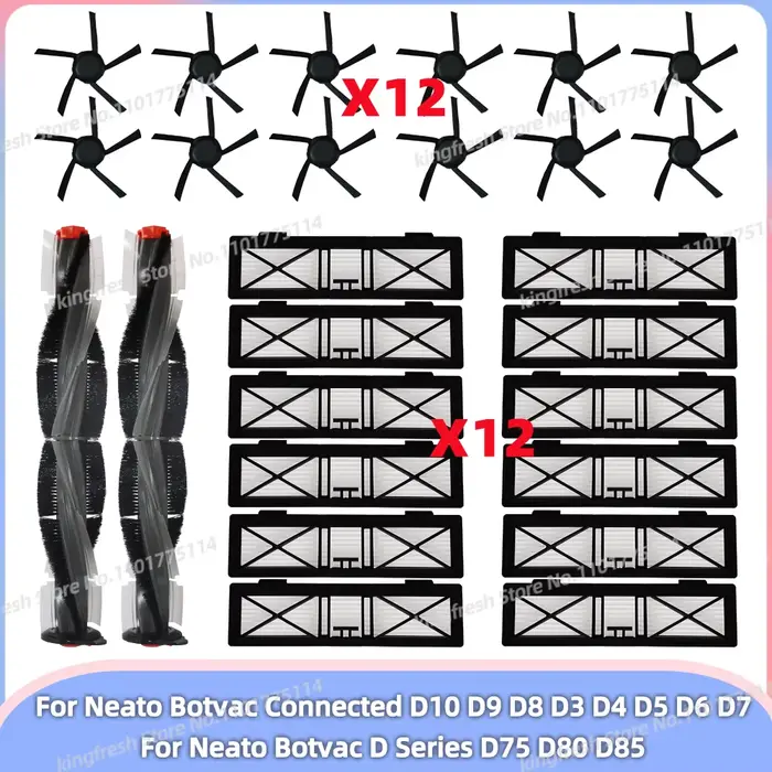 Compatible avec Neato Botvac Connected D10 D9 D8 D3 D4 D5 D6 D7, Série D D75 D80 D85 Pièces Brosse P