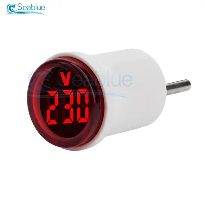 Mini-voltmètre de type prise AC, plage de mesure 50-500V, conception avec protection anti-poussière,