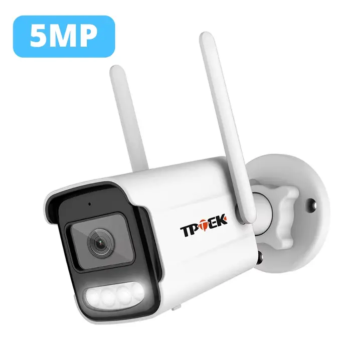 8MP 4K caméra IP Wifi sans fil 5MP AI humain détecter iCSee CCTV balle Surveillance extérieure Prote
