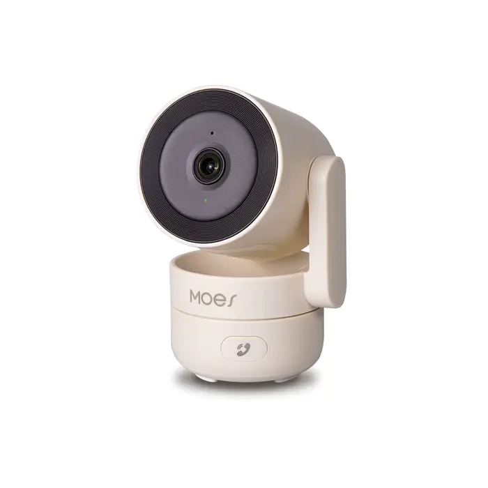Caméra intelligente Moes Tuya 4MP, WiFi 360 ° Panoramique/inclinaison intérieure avec vision noctu