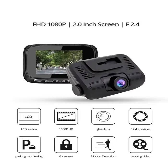 Caméra embarquée 1080P HD avec petit écran