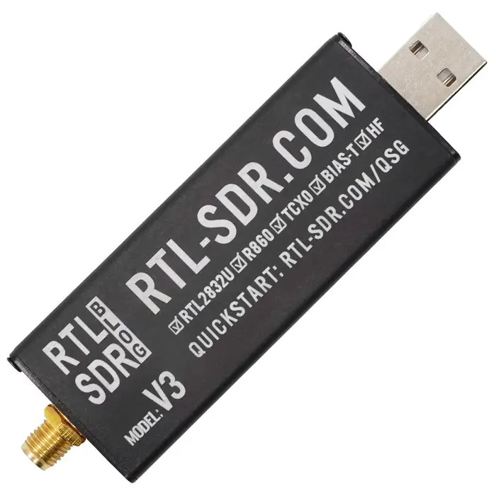 RTL-SDR Blog RTL SDR V3 R860 (R820T2) RTL2832U 1PPM TCXO SMA RTLSDR Radio définie par logiciel (Dong
