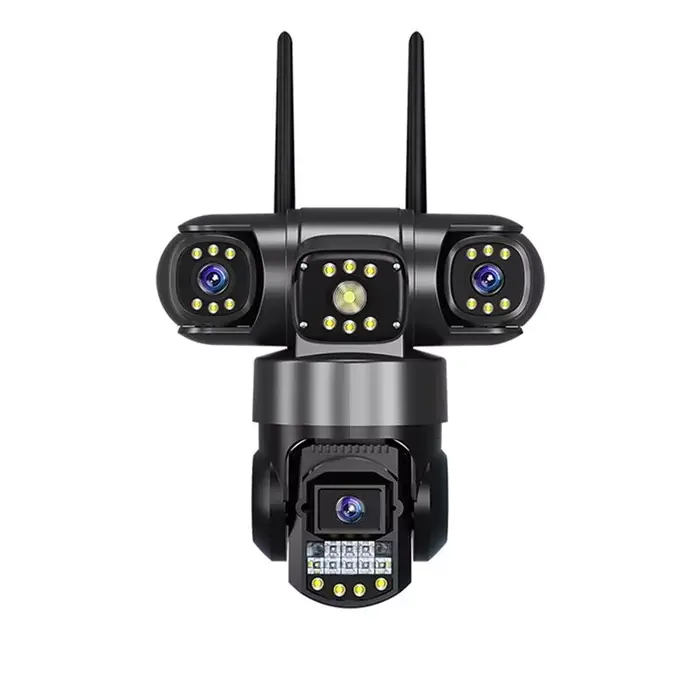 ABGI-caméra IP Wifi avec 3 objectifs, Triple écran, vidéosurveillance extérieure, suivi automatique 