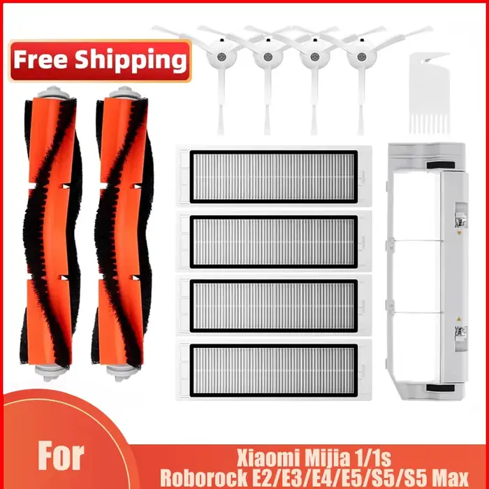 Filtre pour aspirateur Robot Xiaomi Mi 1/1S SDJQR01RR SDJQR02RR SDJQR03RR Roborock E2 E3 E4 E5 S4 S4