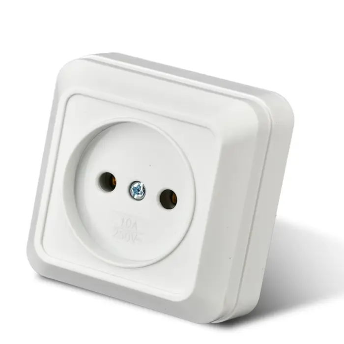 WESA – prise murale blanche, Standard ue, prise électrique au sol, Surface Vintage, plastique ignifu
