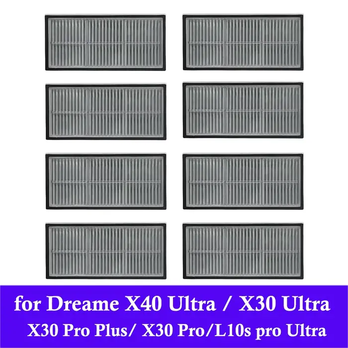 Filtres HEPA pour aspirateur Dreame L10s Pro Ultra Heat / X30 Ultra / L10s Ult X40 Ultra / X40 Pro,