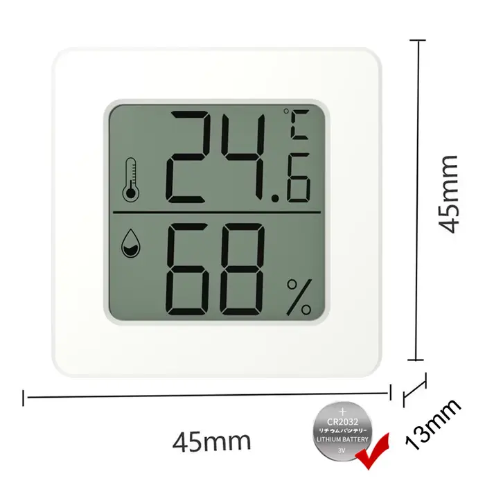 Mini thermomètre numérique hygromètre maison intérieure température ambiante humidité mètre capteur 