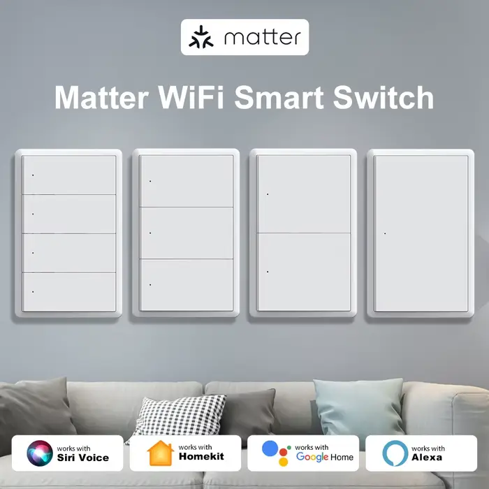 Manhot Matter-Joli d'éclairage mural intelligent WiFi