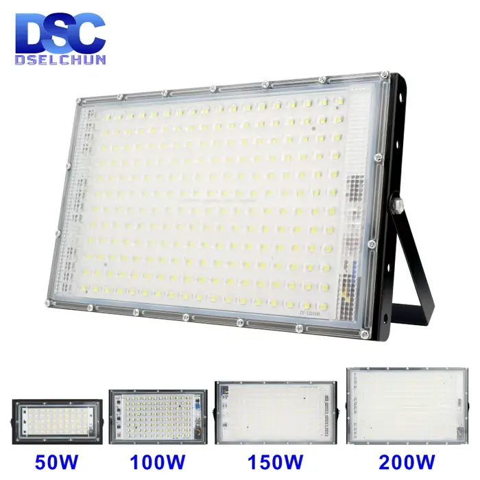 1/2/3 pièces 110V 220V Led projecteur 50W 100W 150W 200W projecteur extérieur IP65 étanche applique 